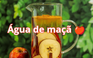 Receita de água de maçã