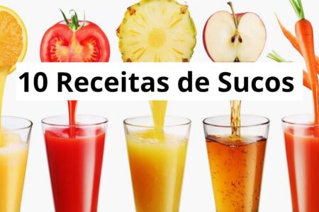 10 Receitas de Sucos - Refrescantes e saudáveis!!!
