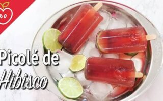 Receita de Picolé de Hibisco Fit
