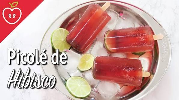 Receita de Picolé de Hibisco Fit